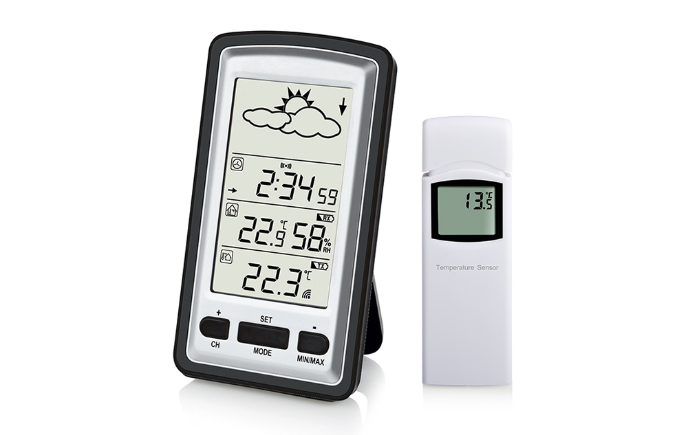 WH1280E Wireless Weather Station with Outdoor Temperature 